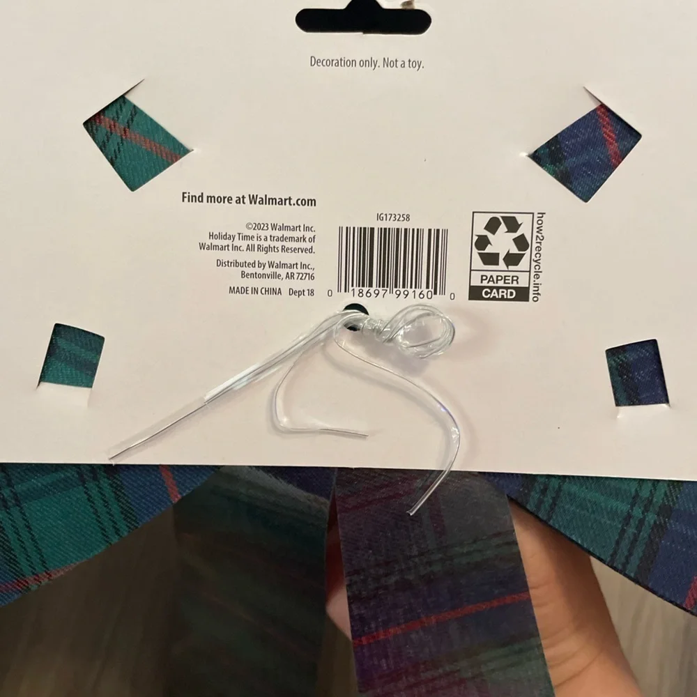 Holiday Time Plaid Bow - Green and Red